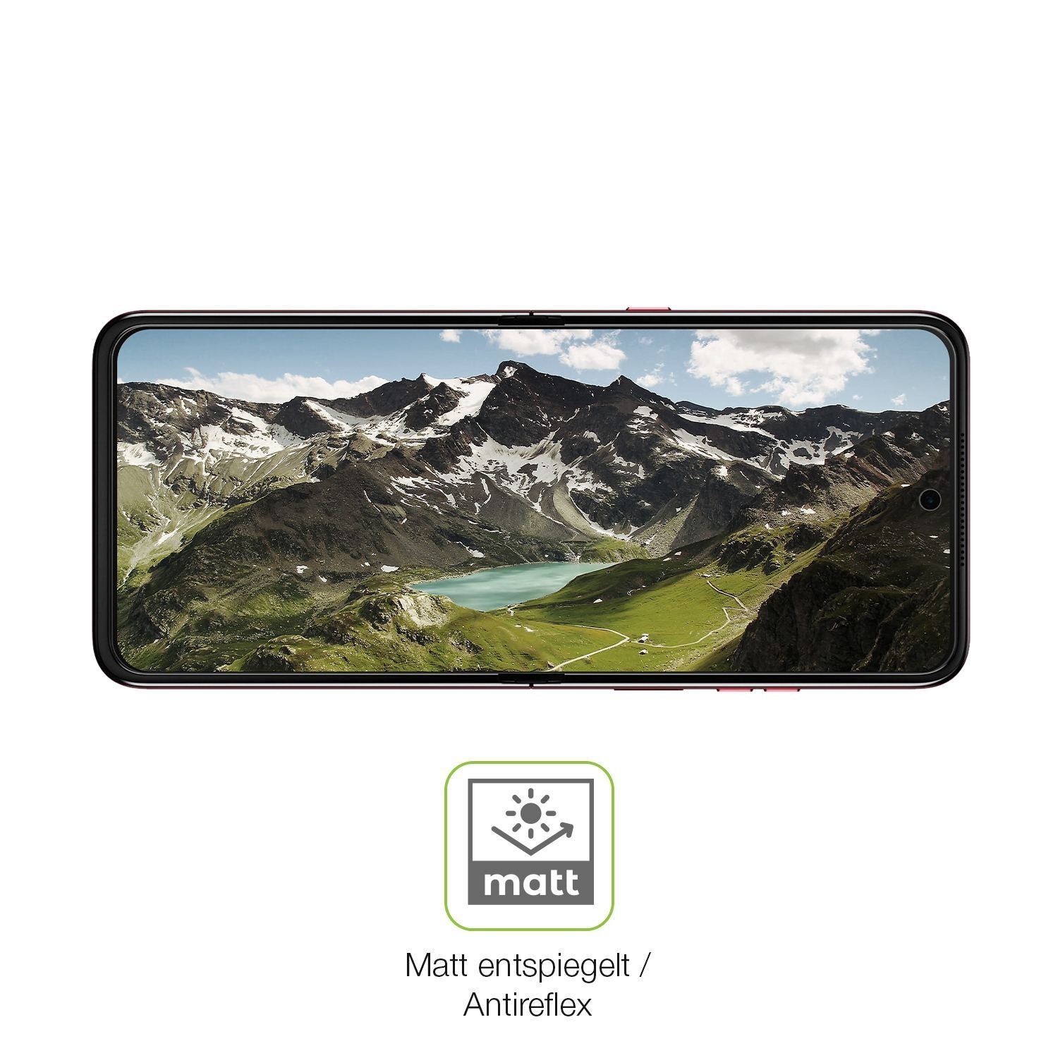 2x Full Cover Schutzfolie matt für Motorola Razr 6 (5)