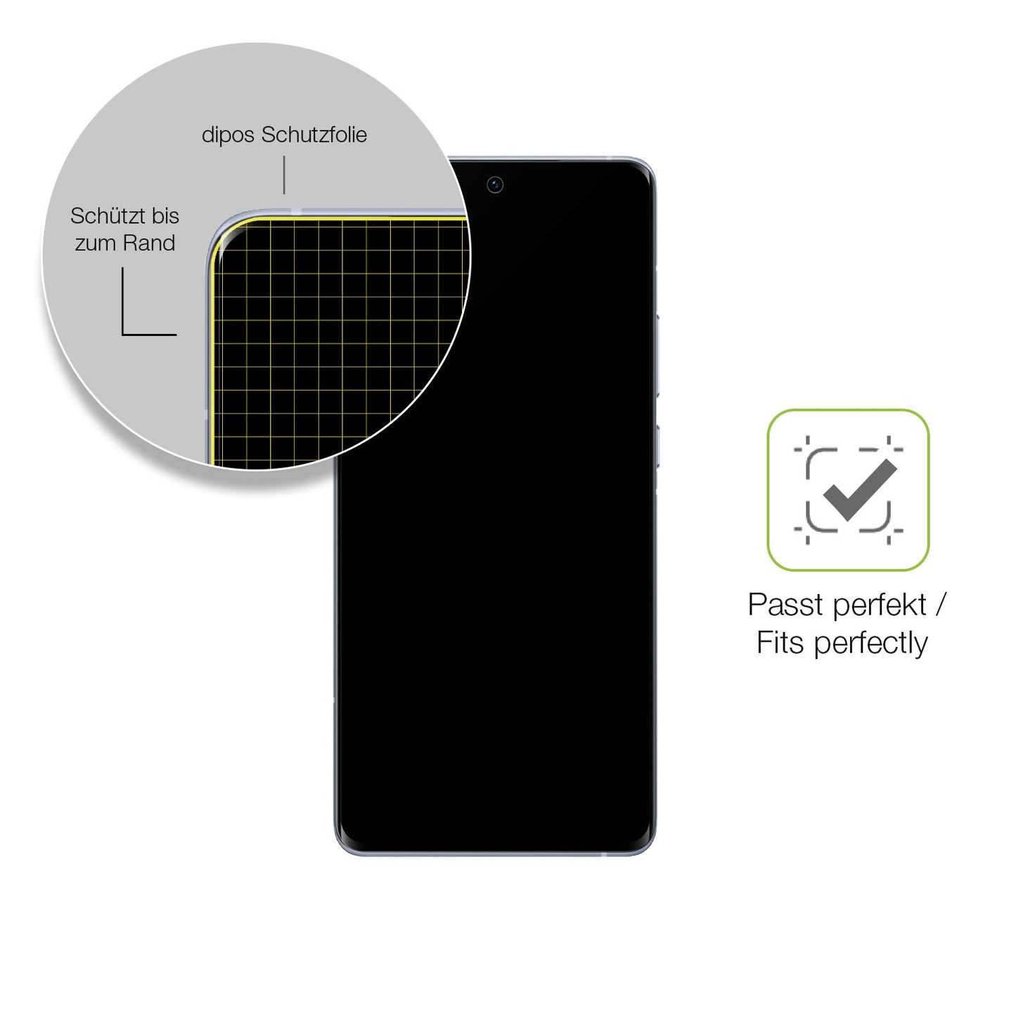 2x Full Cover Schutzfolie matt für Vivo X60 Pro Pl (6)
