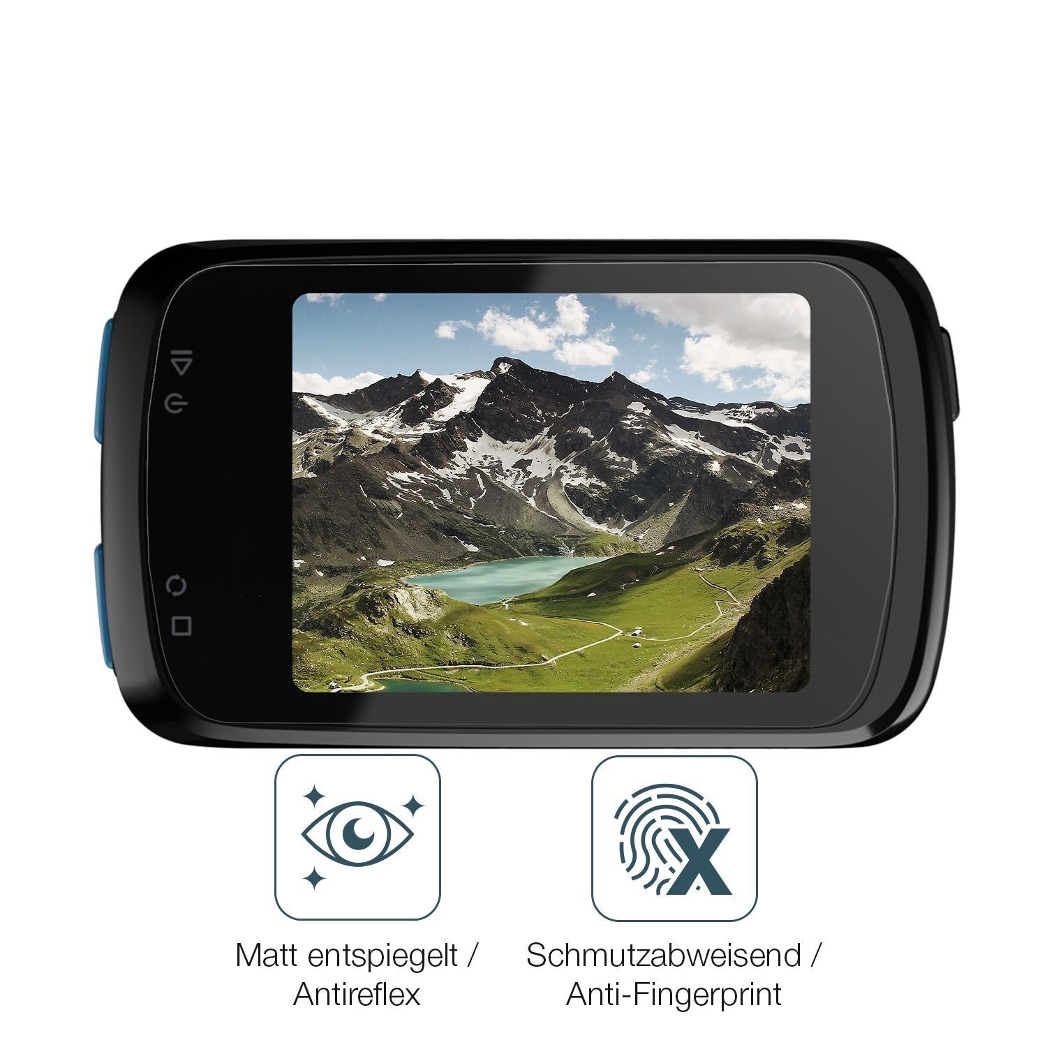 2x 9H Schutzfolie matt für Geoid CC500 2.5 Zoll Pa (5)