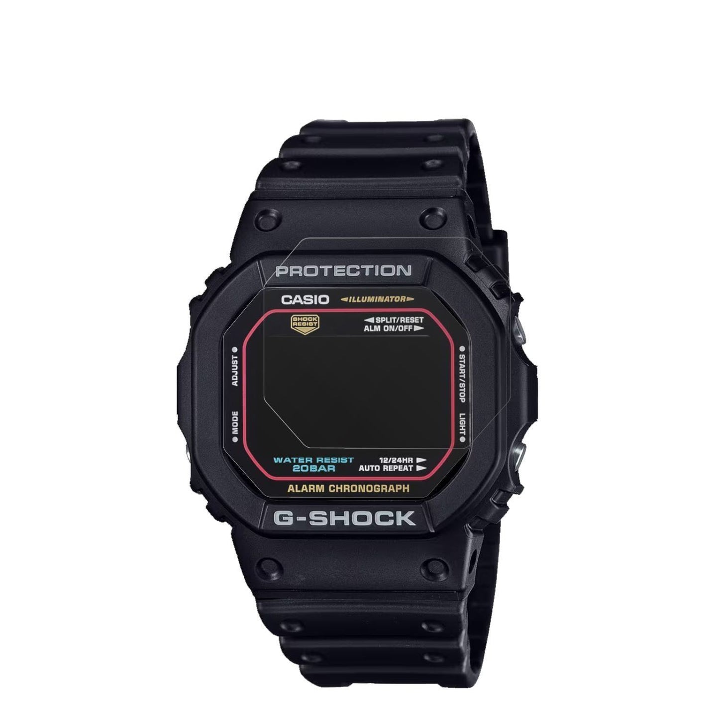 6x Schutzfolie matt für Casio G-Shock DW-5600RL-1  (2)