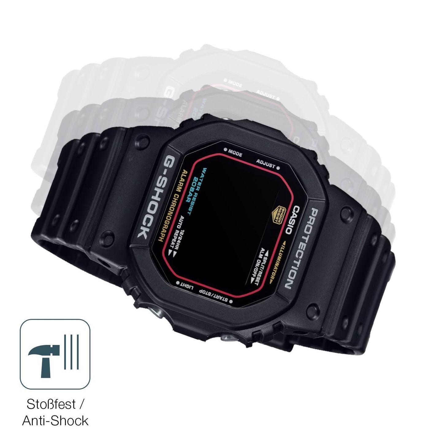 2x 9H Schutzfolie matt für Casio G-Shock DW-5600RL (4)