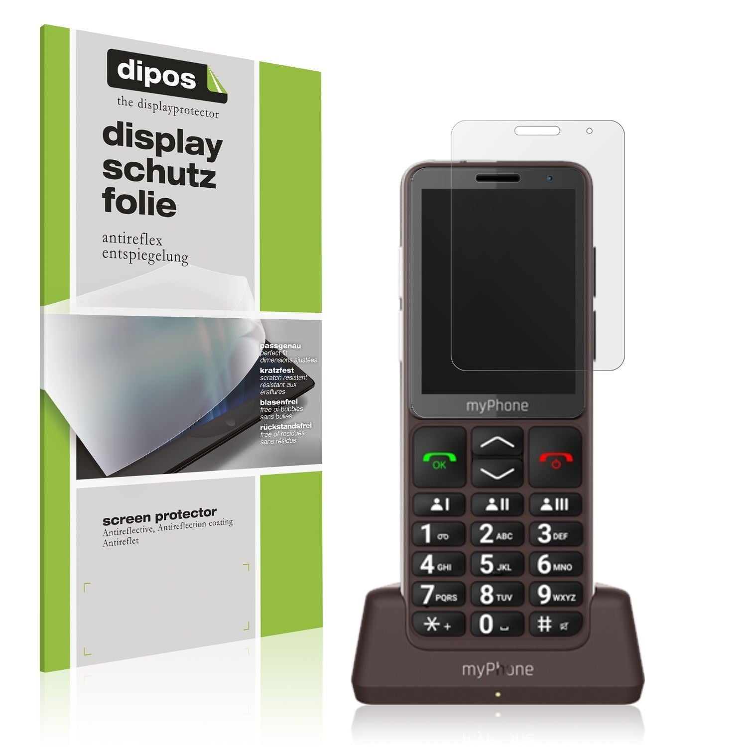 4x Schutzfolie matt für myPhone Bueno LTE Display- (1)