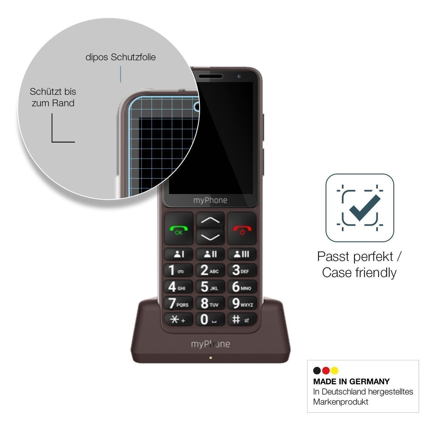 2x 9H Schutzfolie für myPhone Bueno LTE Panzerfoli (6)