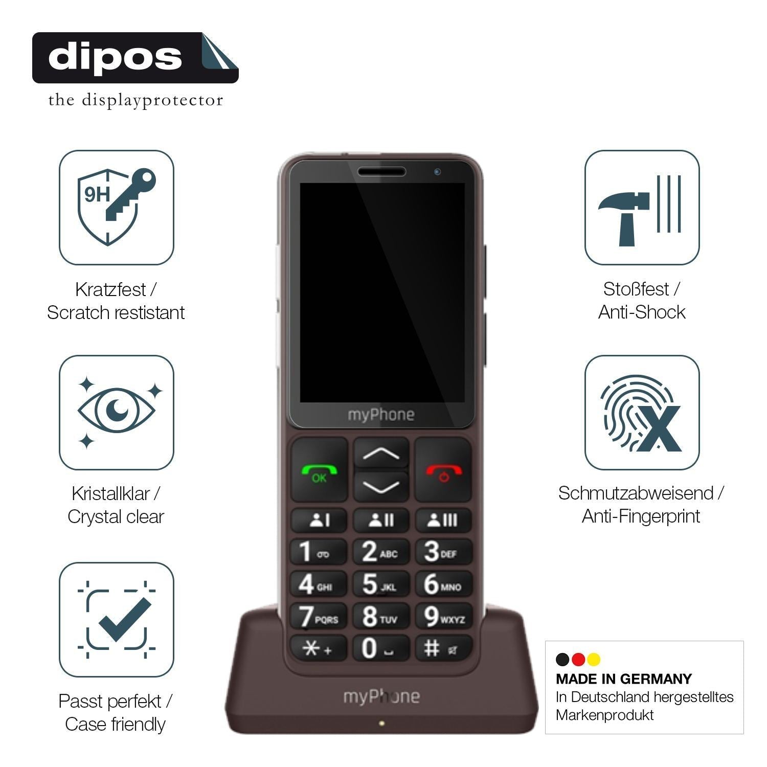 2x 9H Schutzfolie für myPhone Bueno LTE Panzerfoli (7)