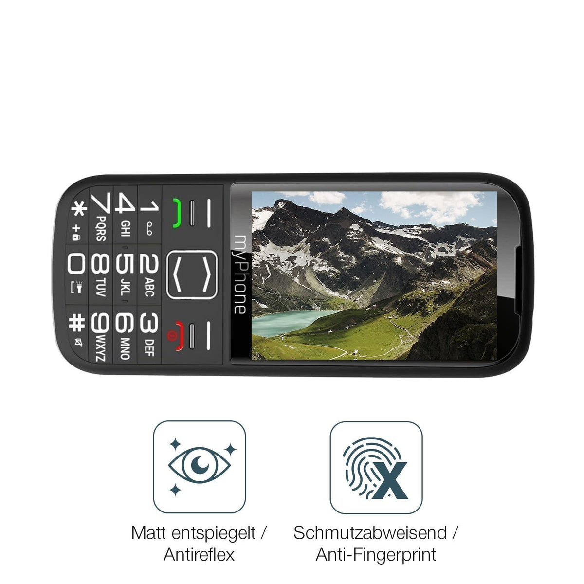4x Schutzfolie matt für myPhone Harmony LTE Displa (4)