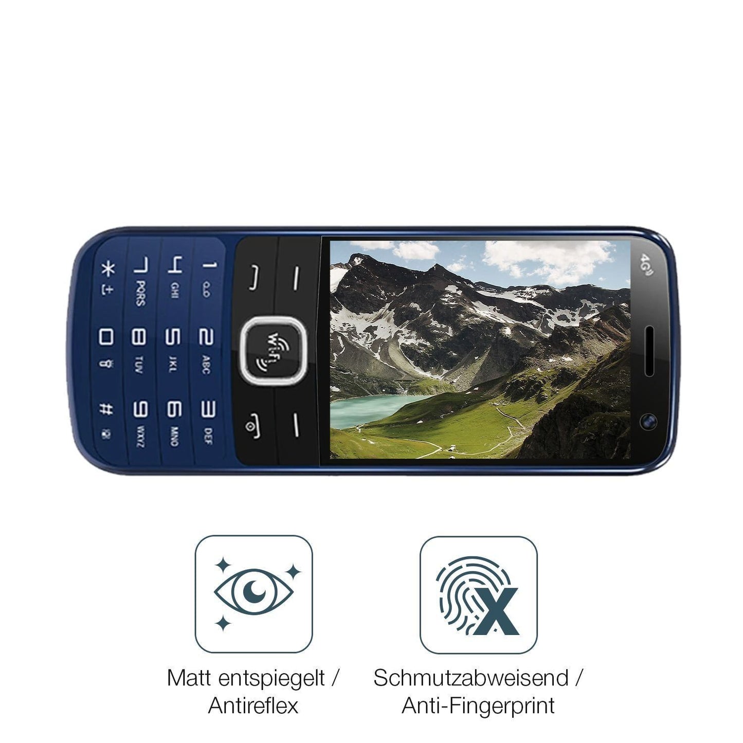 4x Schutzfolie matt für I Kall K555 4G Display-Sch (4)