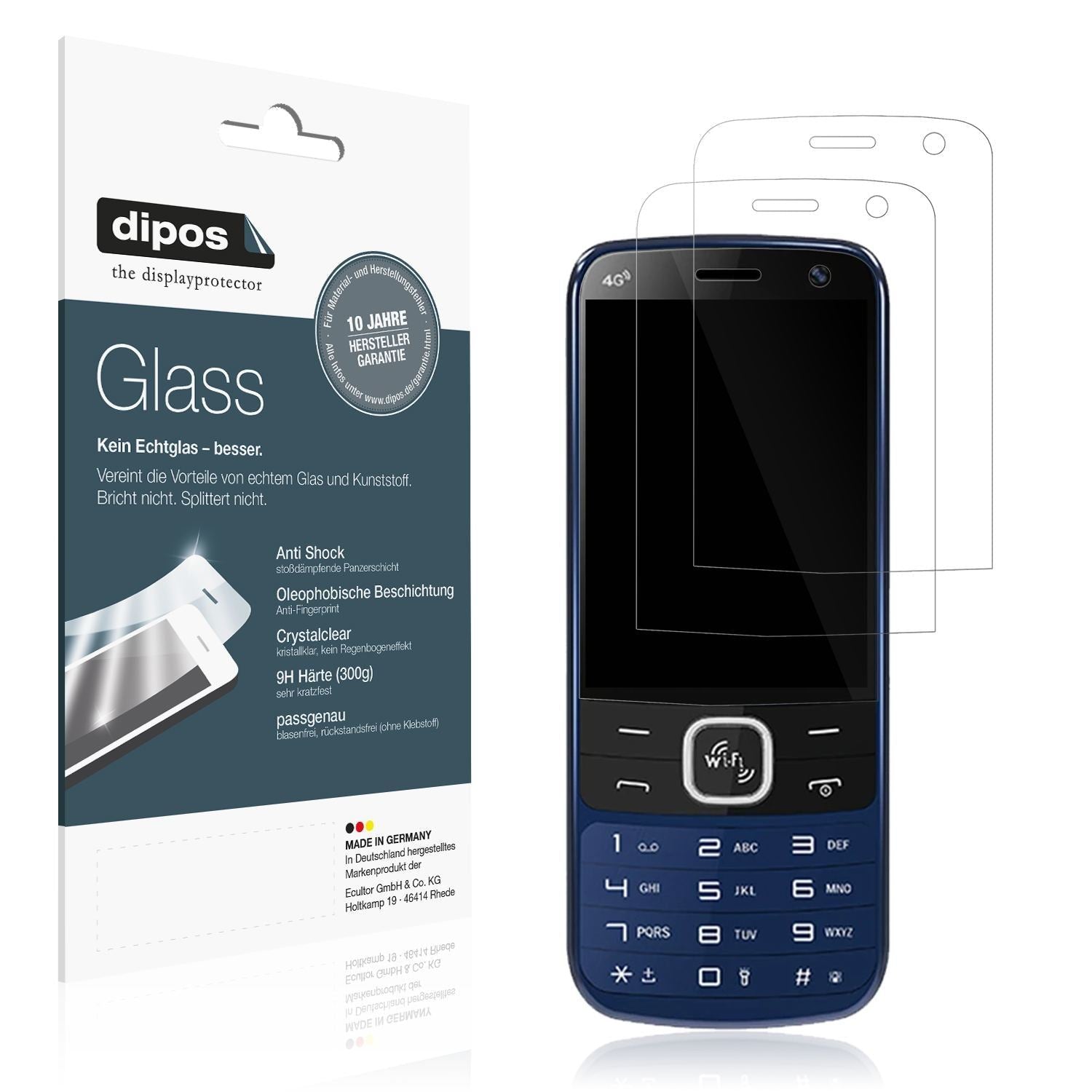 2x 9H Schutzfolie für I Kall K555 4G Panzerfolie (1)