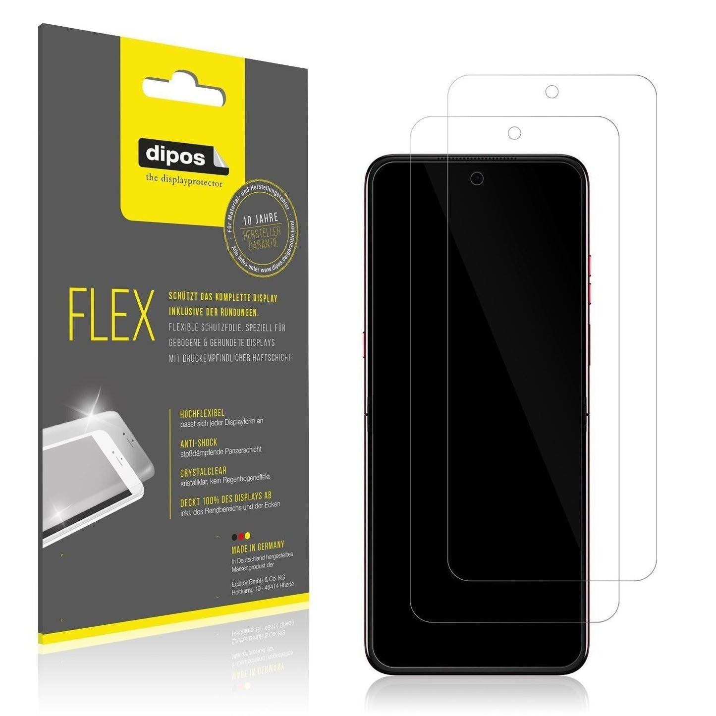 2x 3D Full Cover Schutzfolie für Motorola Razr 60  (1)