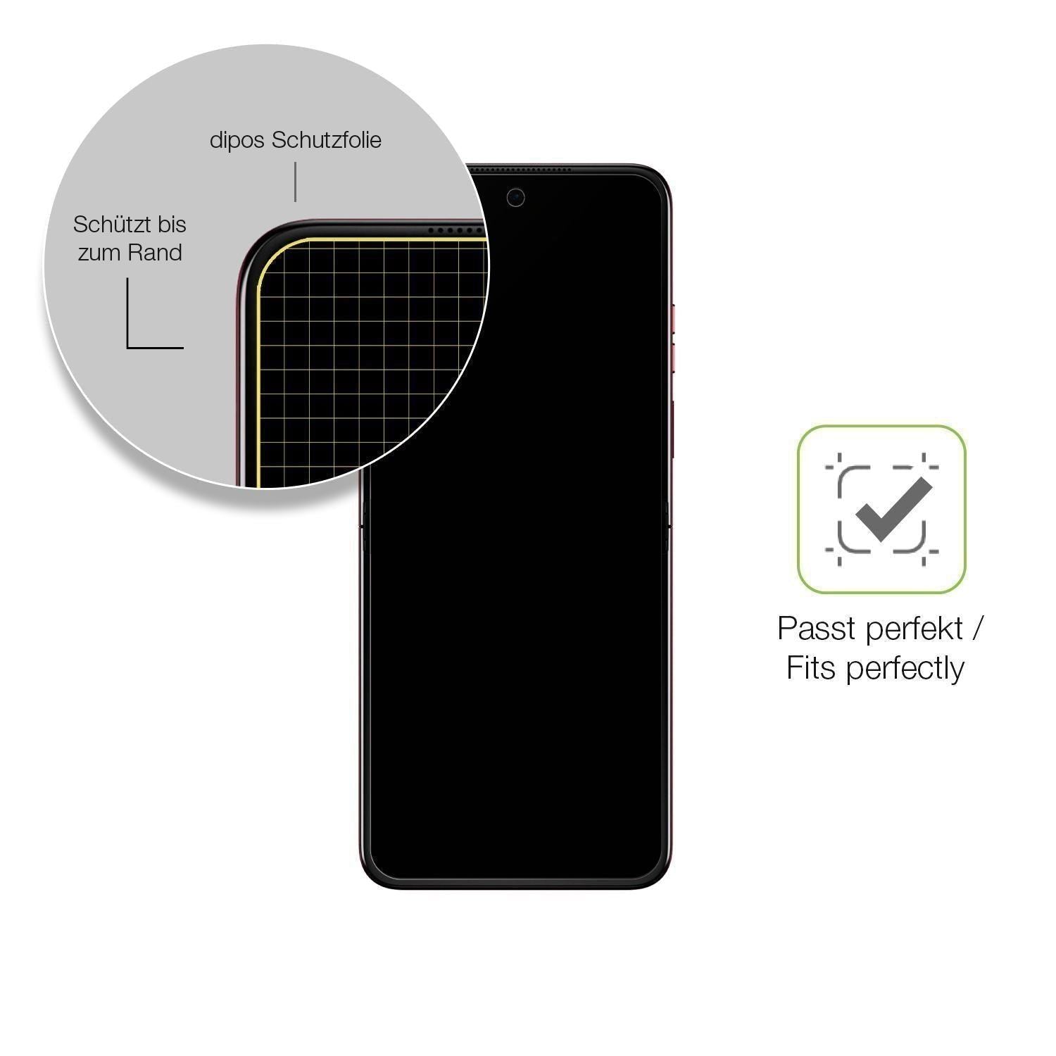 2x Full Cover Schutzfolie matt für Motorola Razr 6 (6)