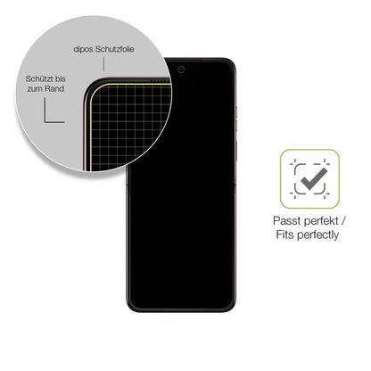 2x Full Cover Schutzfolie matt für Motorola Razr 6 (6)