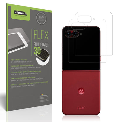 2x Full Cover Schutzfolie matt für Motorola Razr 6 (1)