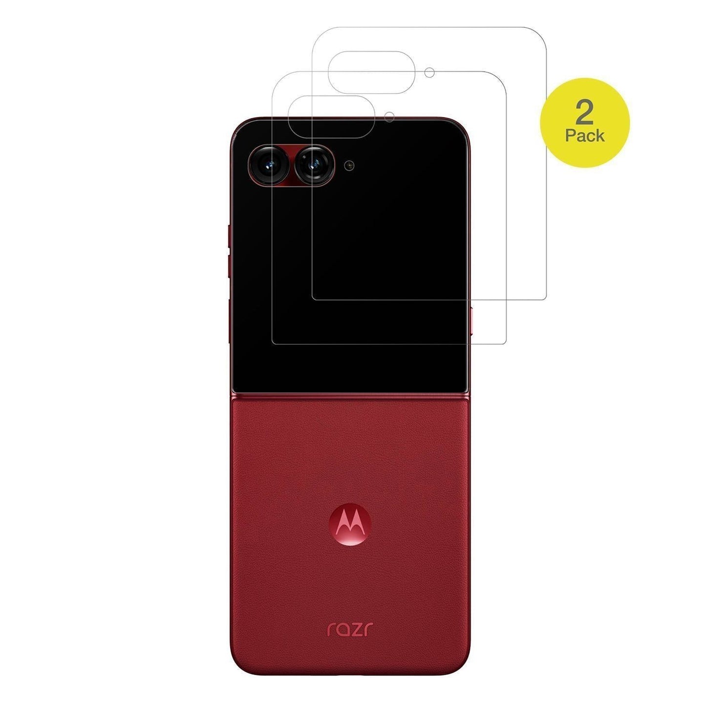 2x Full Cover Schutzfolie matt für Motorola Razr 6 (2)