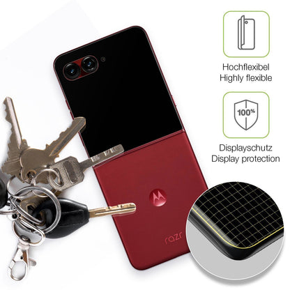 2x Full Cover Schutzfolie matt für Motorola Razr 6 (3)