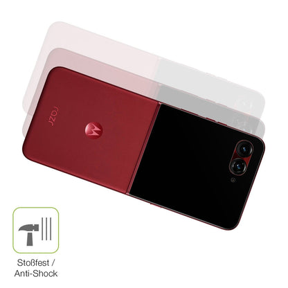 2x Full Cover Schutzfolie matt für Motorola Razr 6 (4)