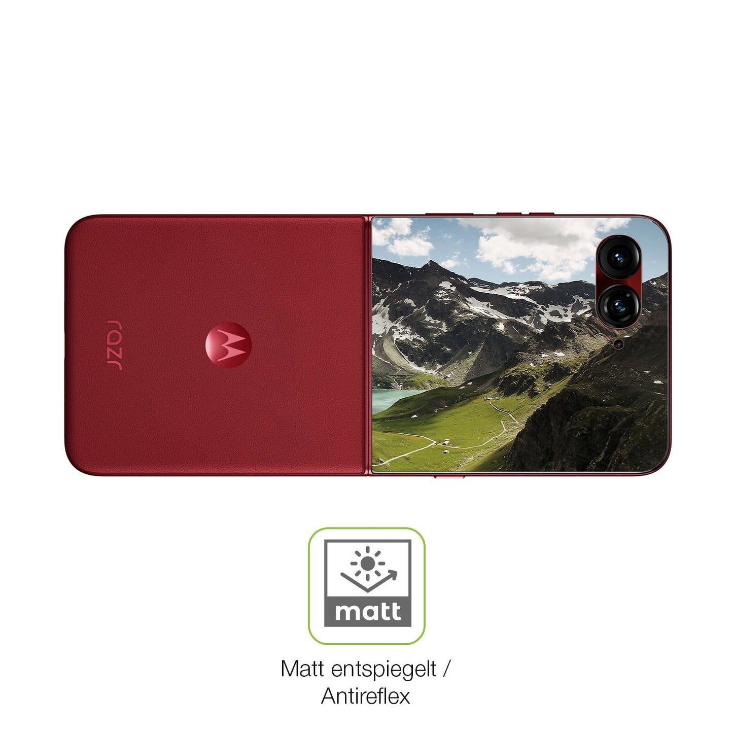 2x Full Cover Schutzfolie matt für Motorola Razr 6 (5)