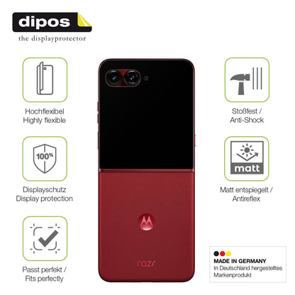 2x Full Cover Schutzfolie matt für Motorola Razr 6 (7)