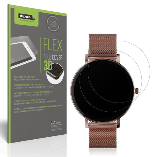 2x Full Cover Schutzfolie matt für ZenWatch Venice (1)