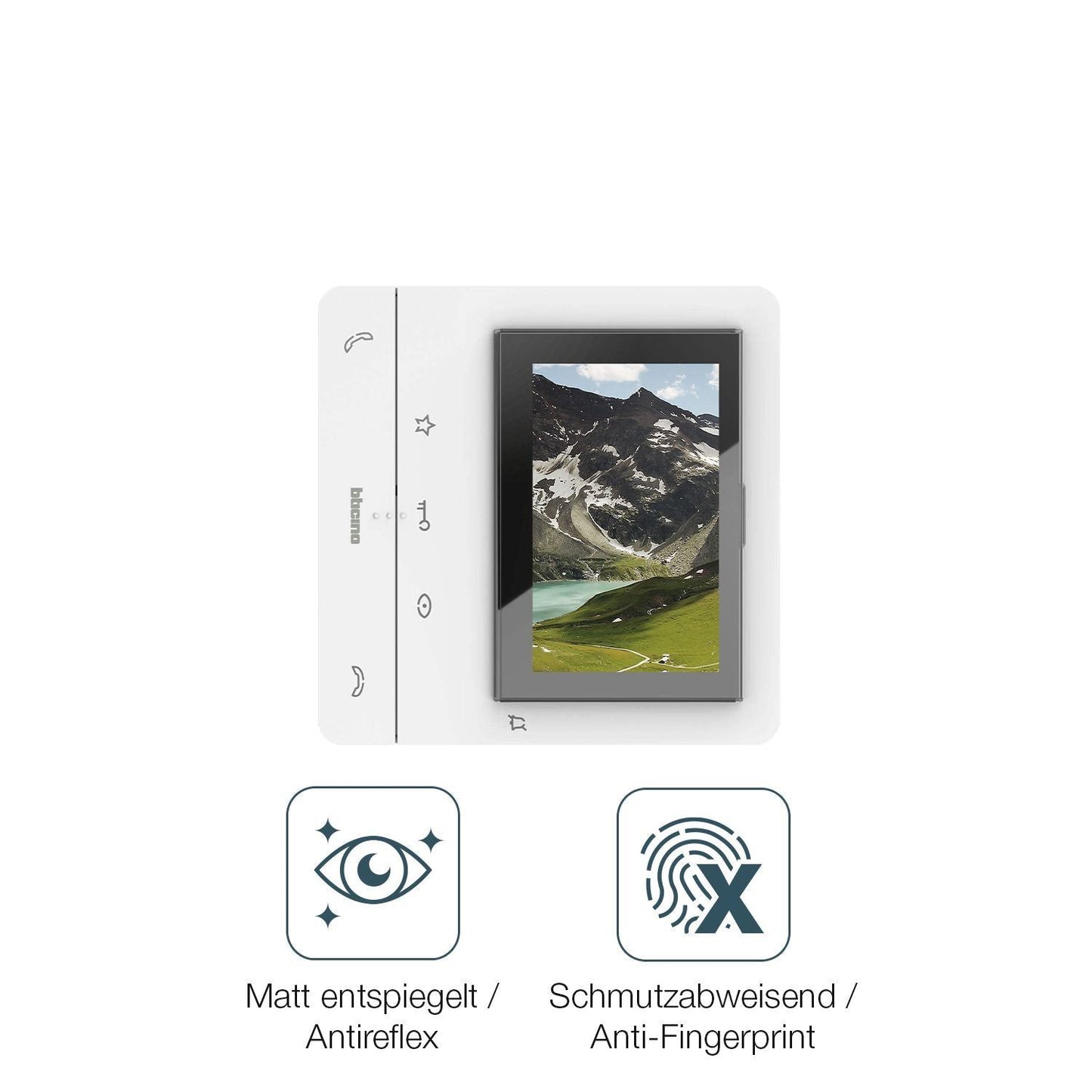 2x Schutzfolie matt für Bticino 344672 Display-Sch (4)