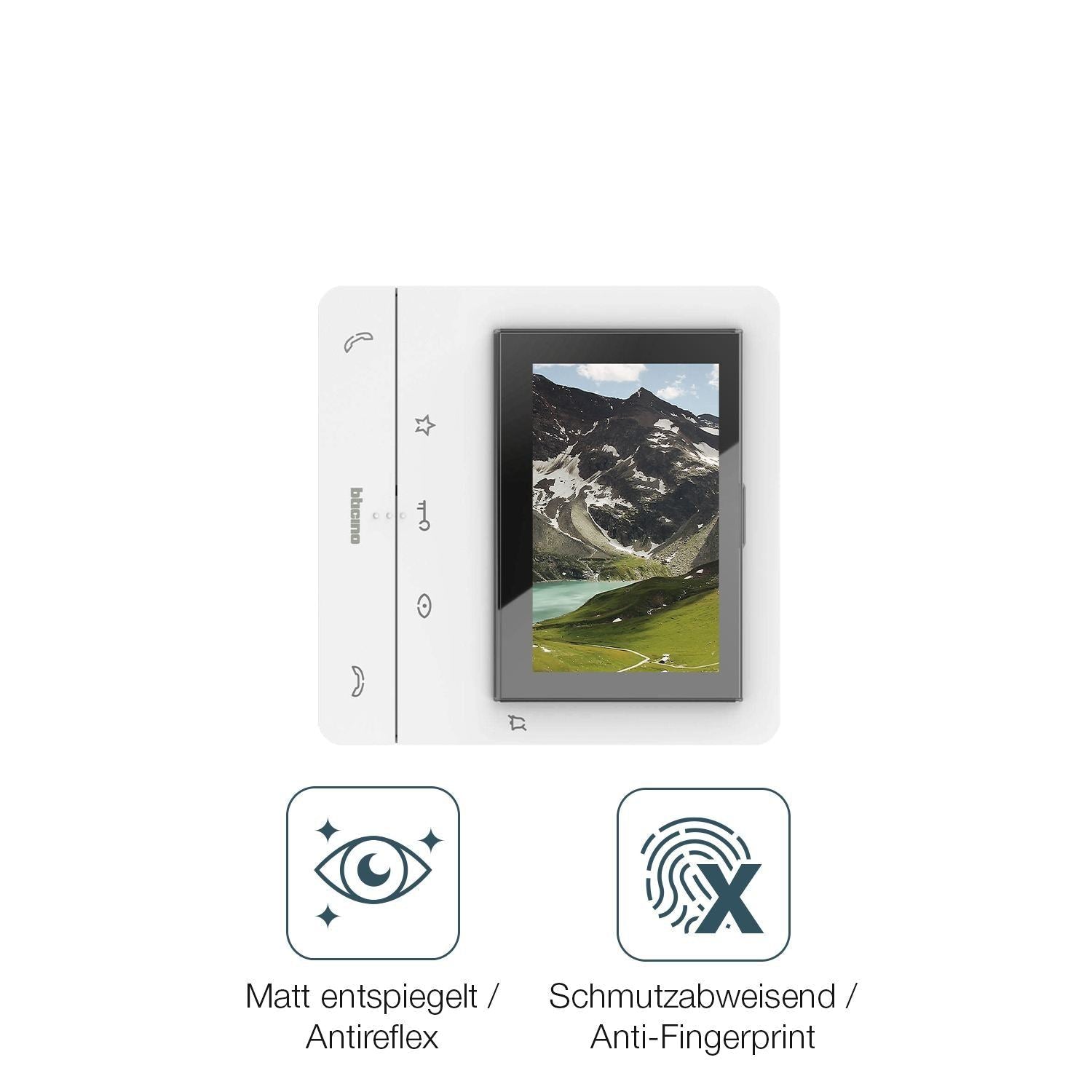 2x Schutzfolie matt für Bticino 344672 Display-Sch (4)