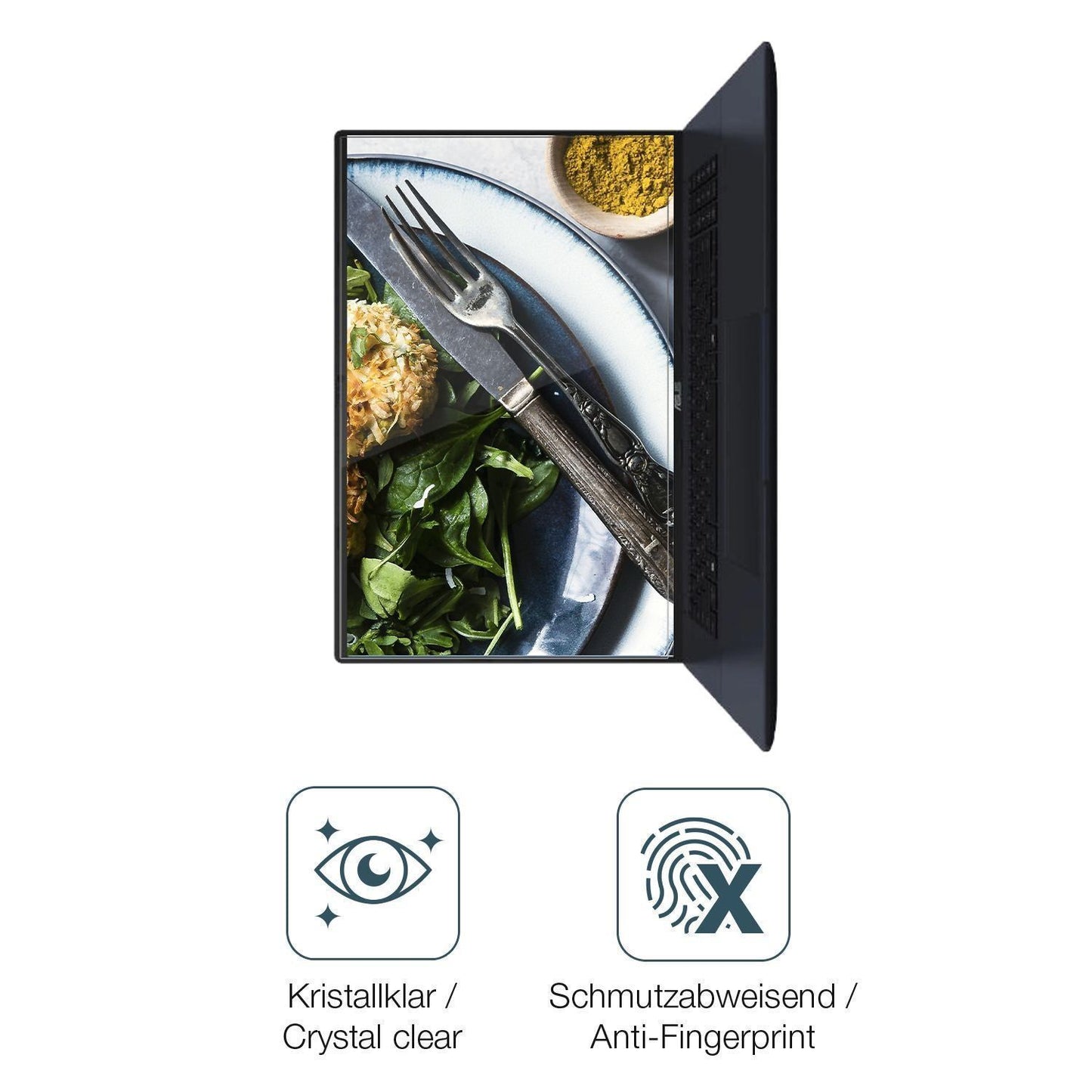 2x Schutzfolie klar für Asus Vivobook 18 M1807 Dis (4)