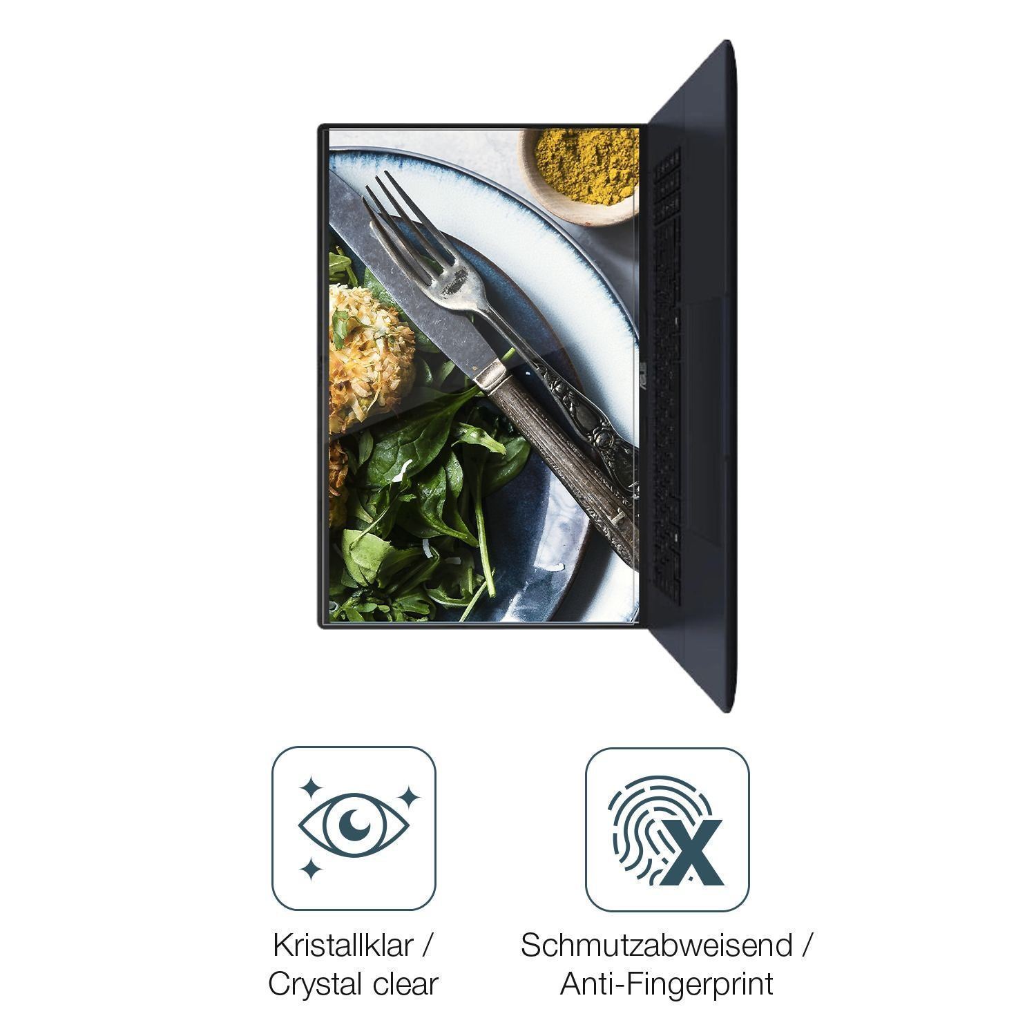 2x Schutzfolie klar für Asus Vivobook 18 M1807 Dis (4)