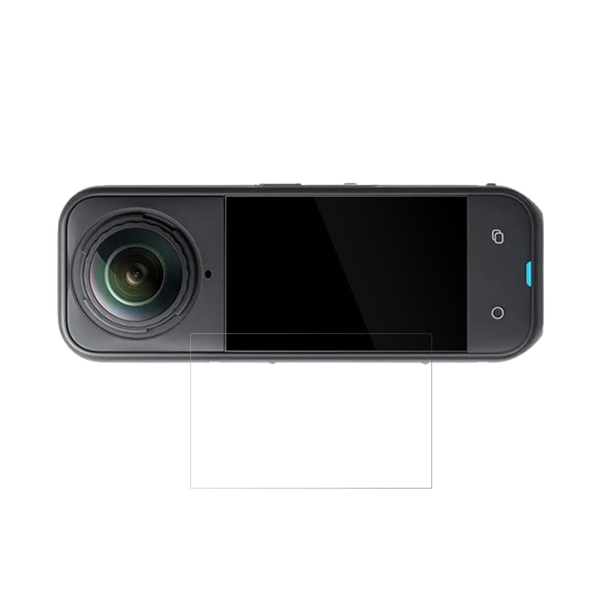 4x Schutzfolie klar für Insta360 X5 Display-Schutz (2)