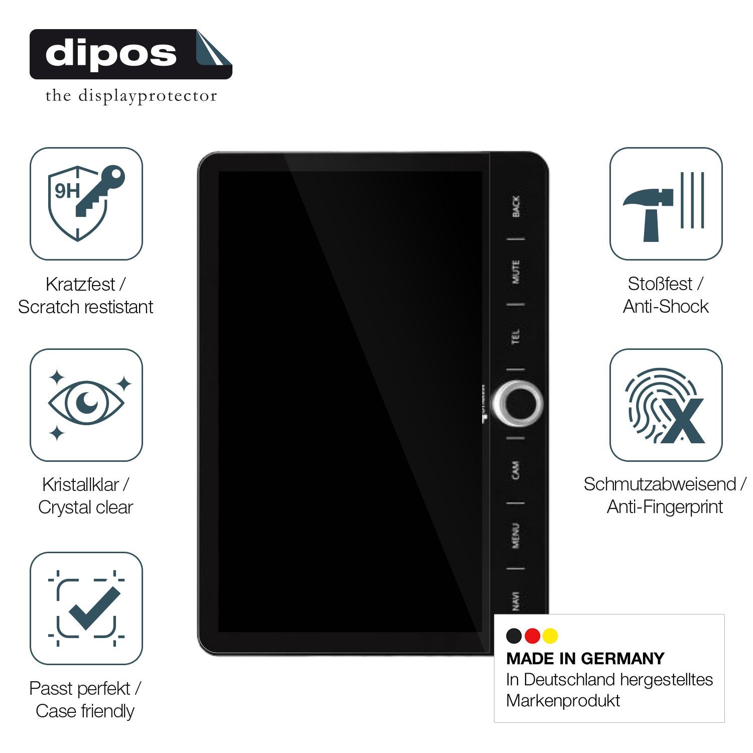 2x 9H Schutzfolie für Dynavin D9-JP Plus 10.1 Zoll (7)