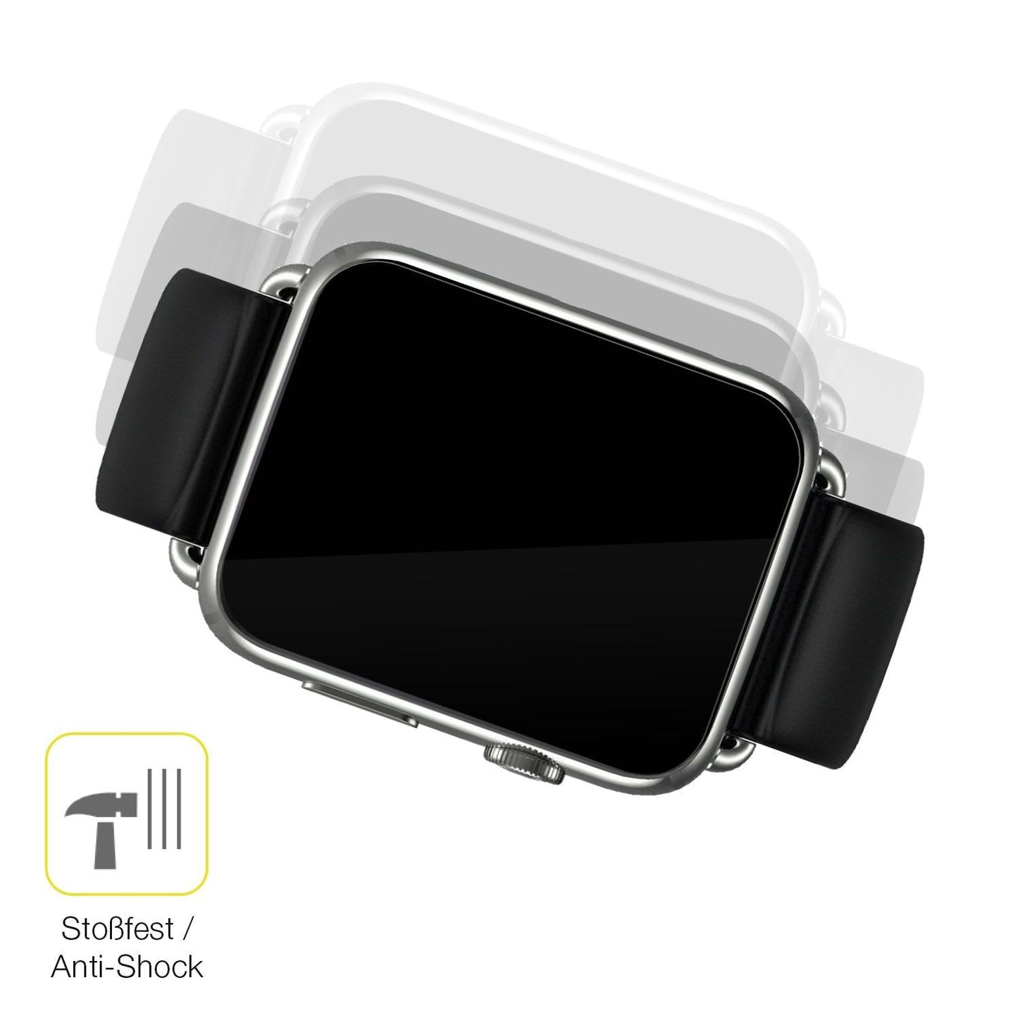 2x 3D Full Cover Schutzfolie für Smartwatch DM20 1 (4)