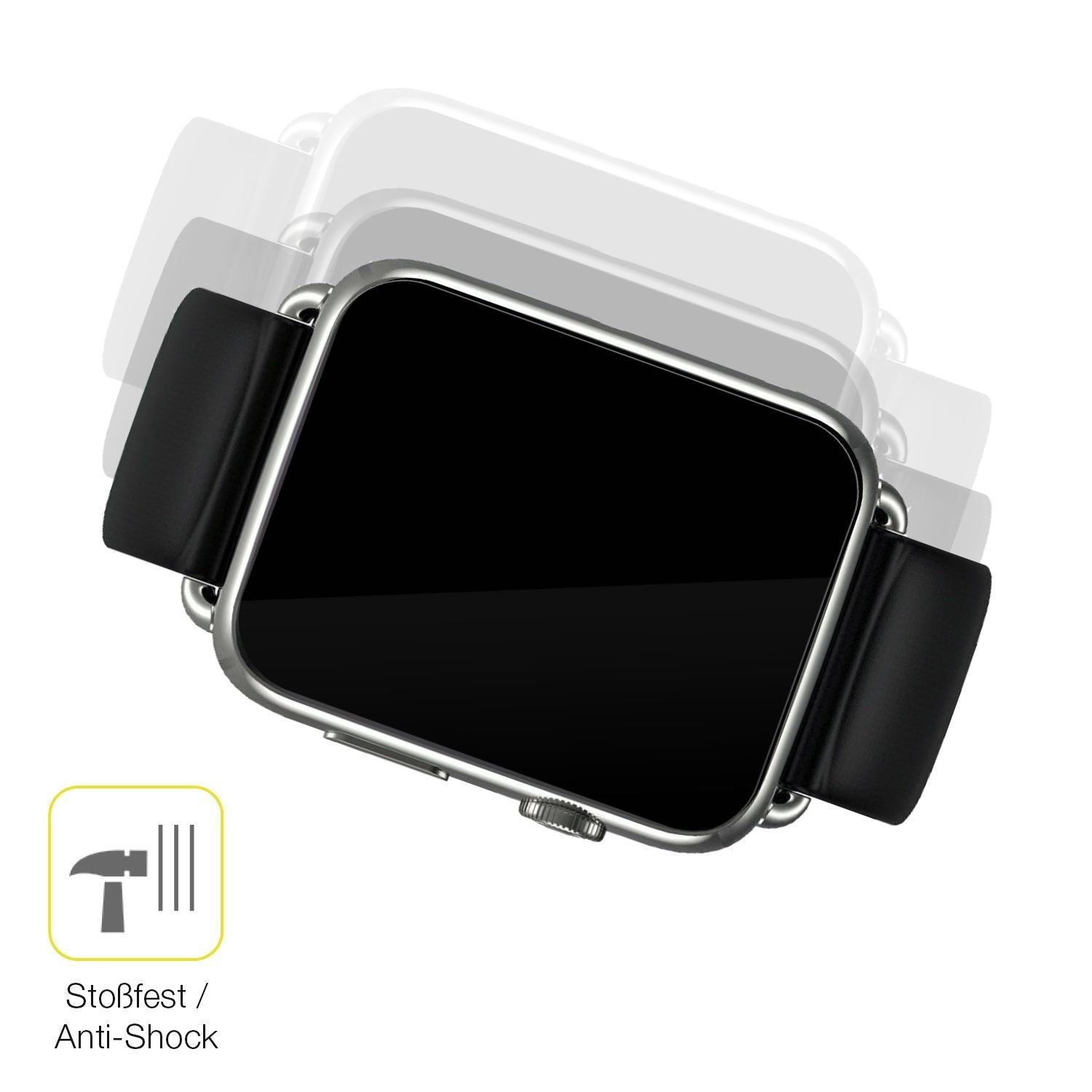 2x 3D Full Cover Schutzfolie für Smartwatch DM20 1 (4)