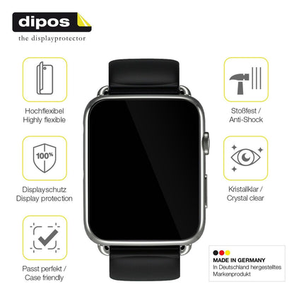 2x 3D Full Cover Schutzfolie für Smartwatch DM20 1 (7)