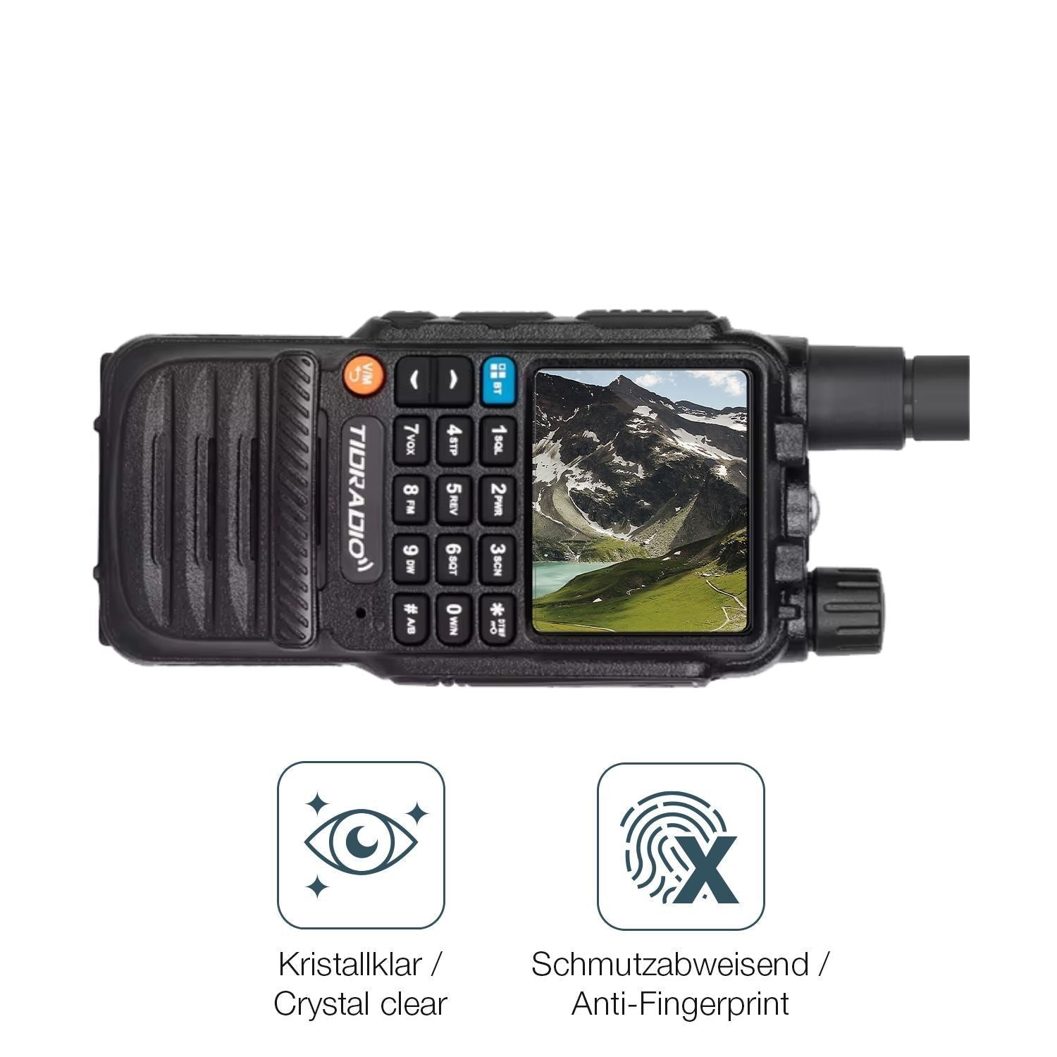 4x Schutzfolie klar für Tidradio TD-H3 Display-Sch (4)