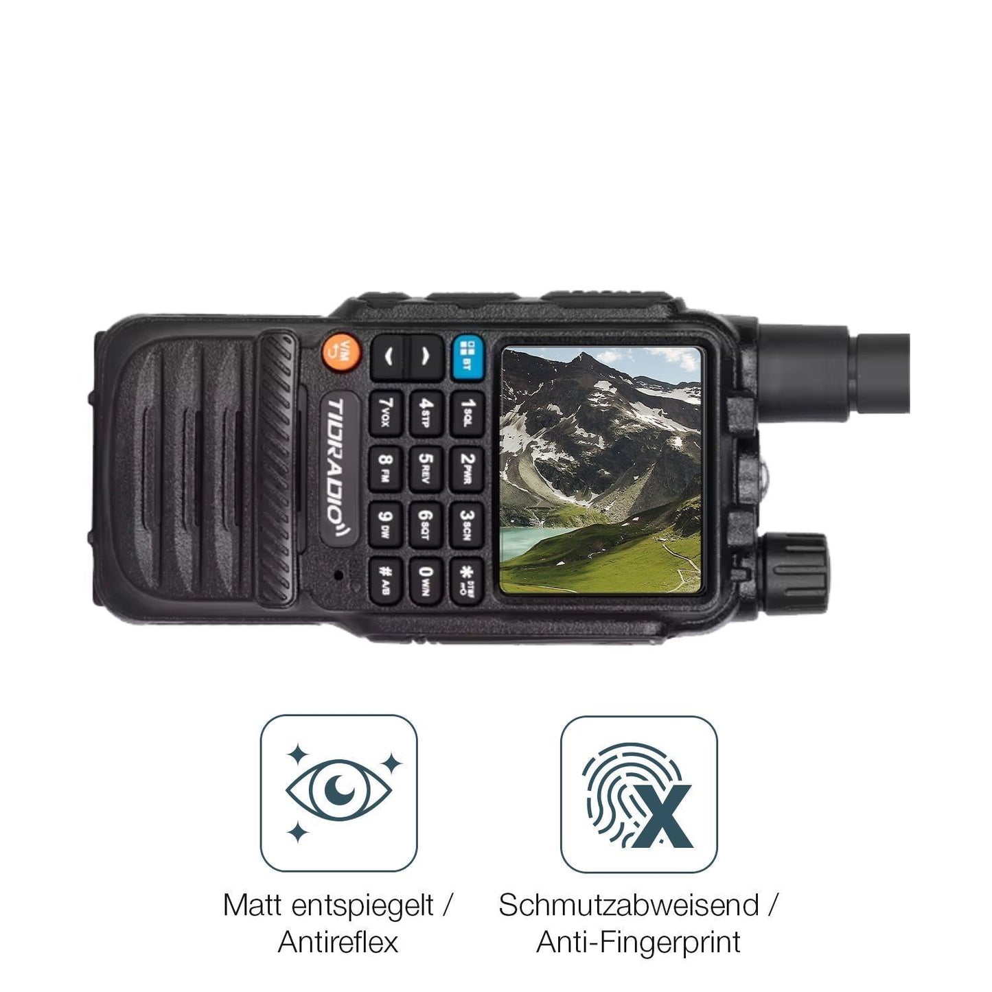 2x 9H Schutzfolie matt für Tidradio TD-H3 Panzerfo (5)