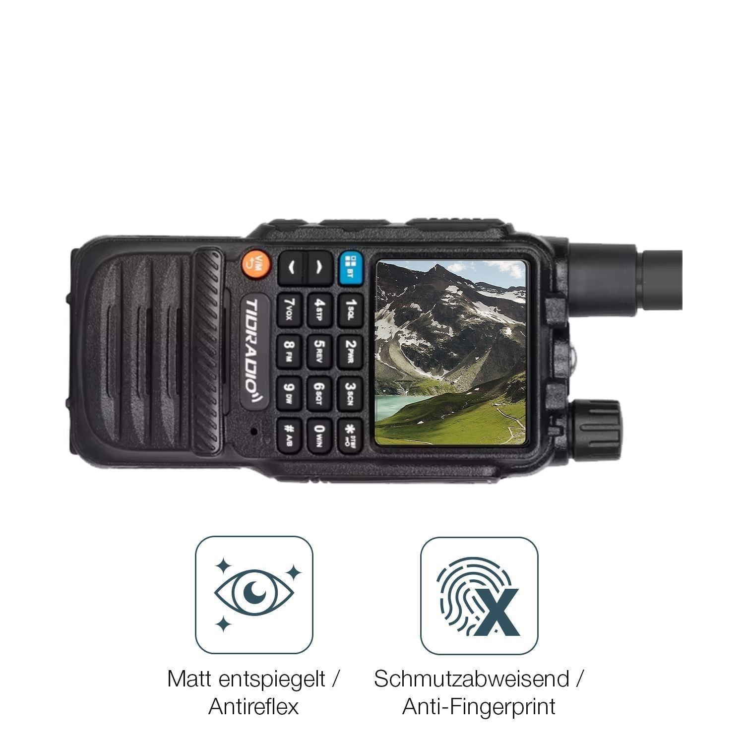 2x 9H Schutzfolie matt für Tidradio TD-H3 Panzerfo (5)