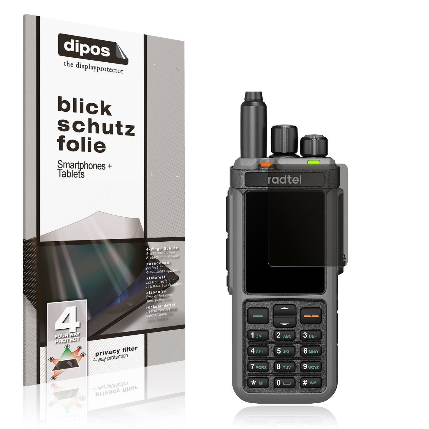 Blickschutzfolie für Radtel RT-880 matt Schutzfoli (1)