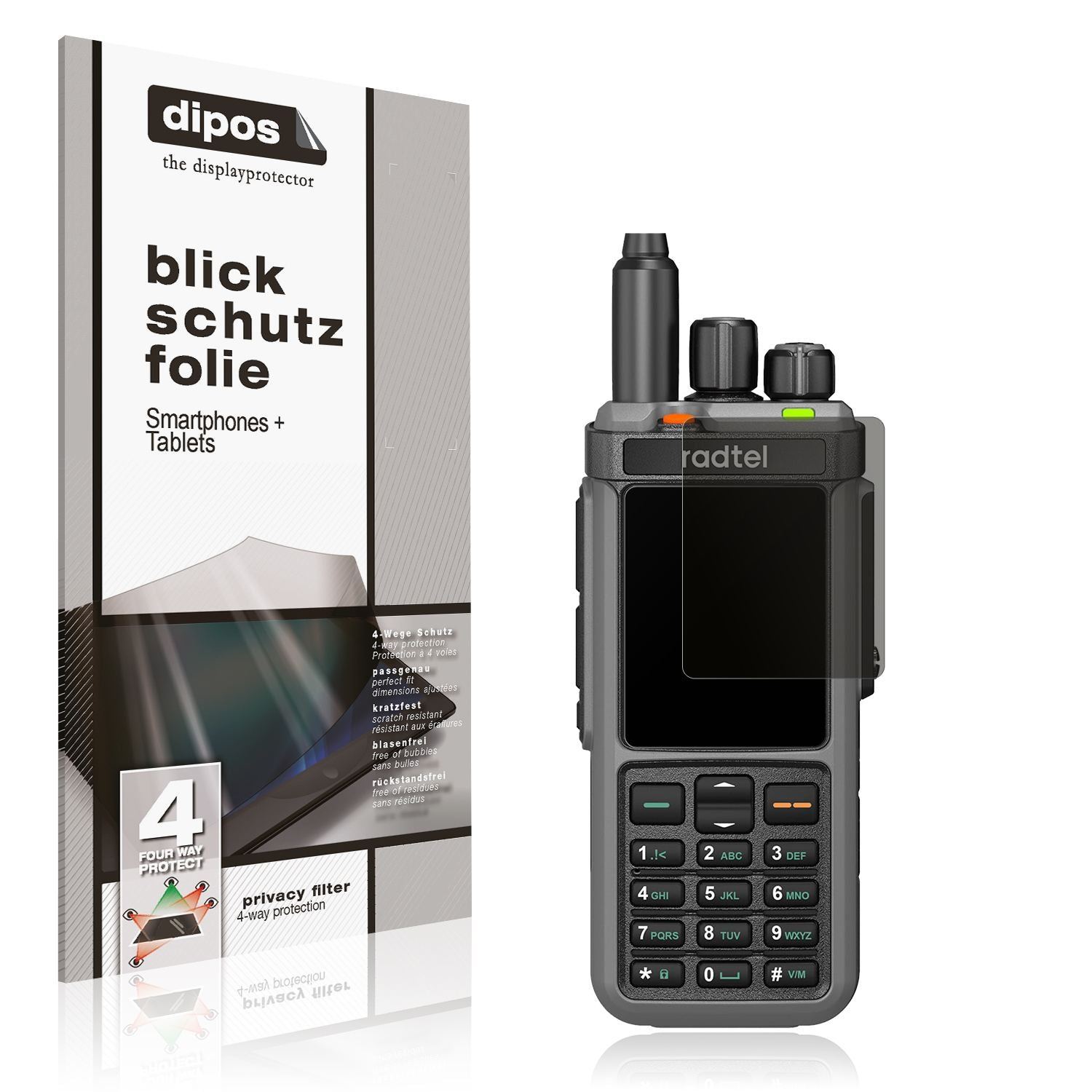 Blickschutzfolie für Radtel RT-880 matt Schutzfoli (1)