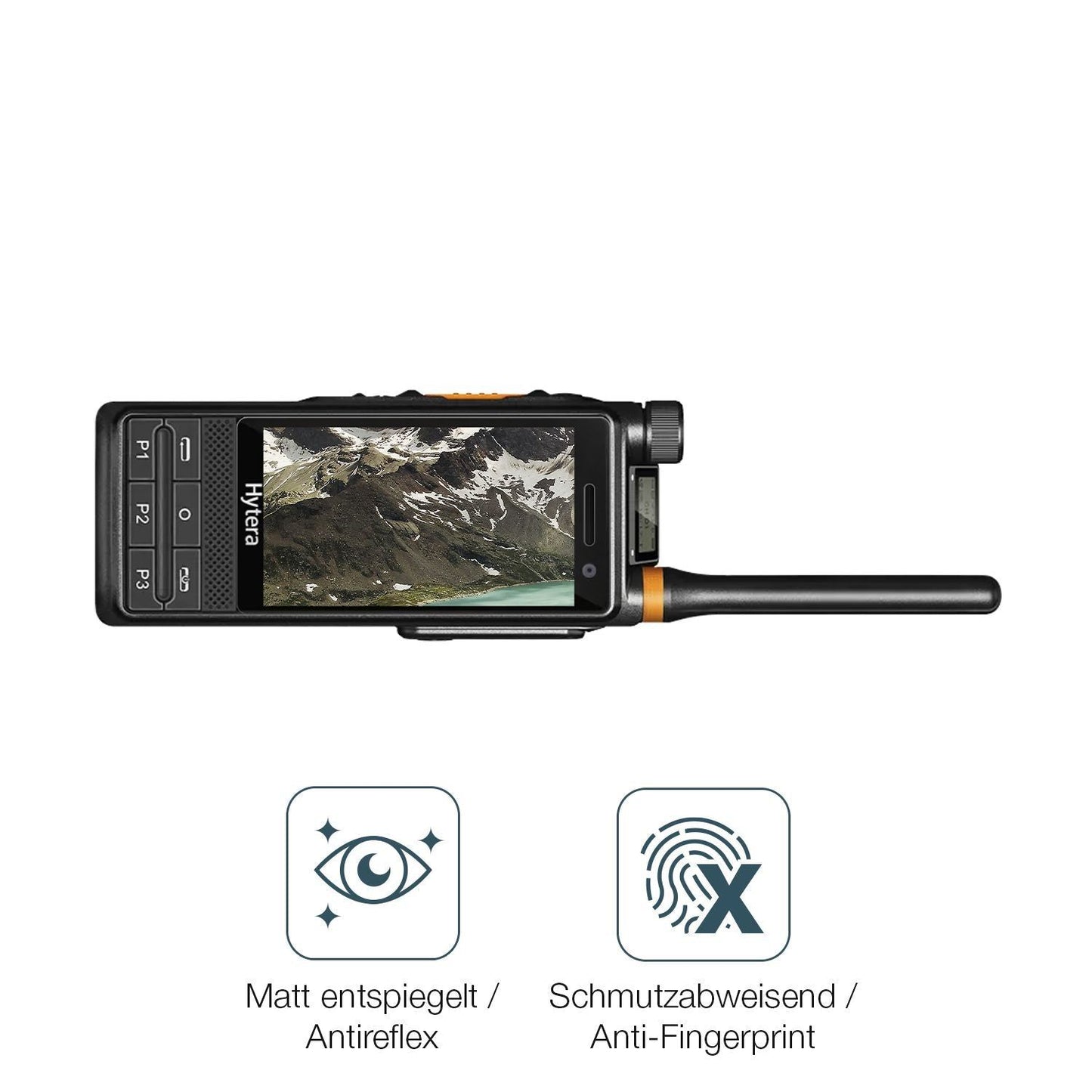 4x Schutzfolie matt für Hytera PDC680 Display-Schu (4)