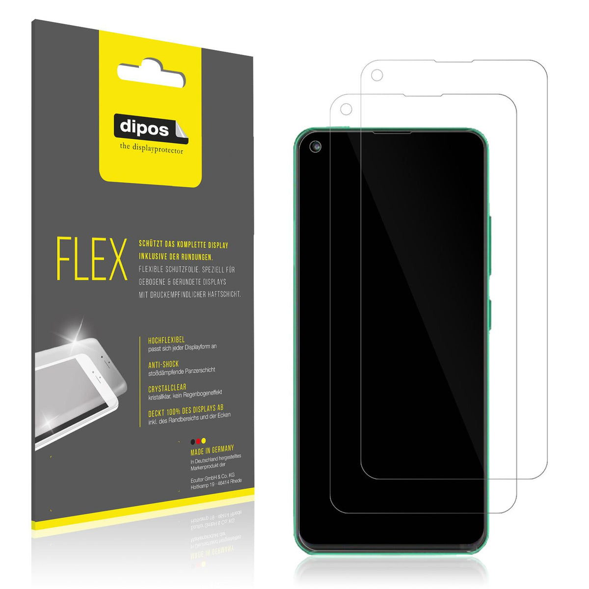 2x 3D Full Cover Schutzfolie für Walton Primo RX8 (1)