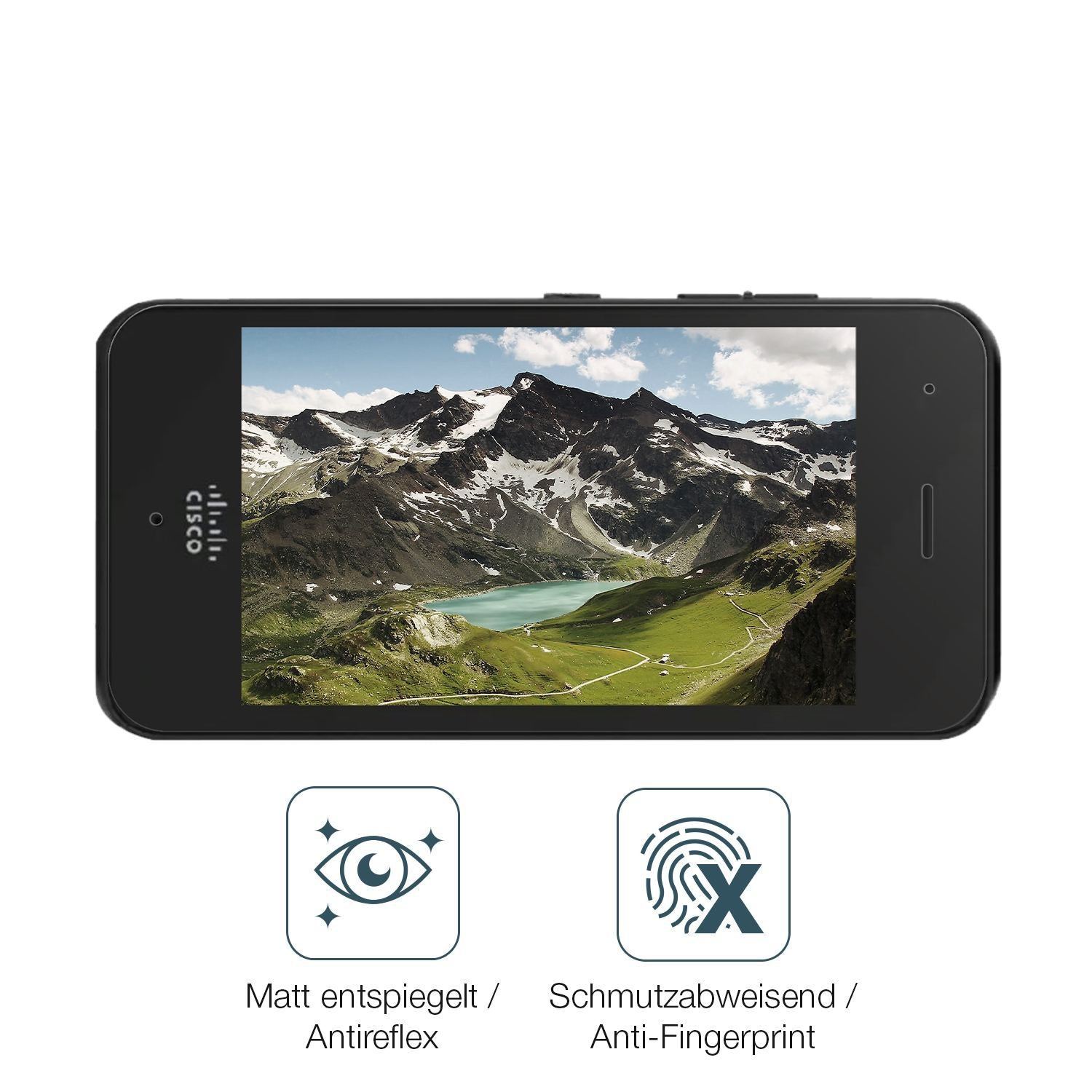 2x 9H Schutzfolie matt für Cisco CP-840-K9 Panzerf (5)