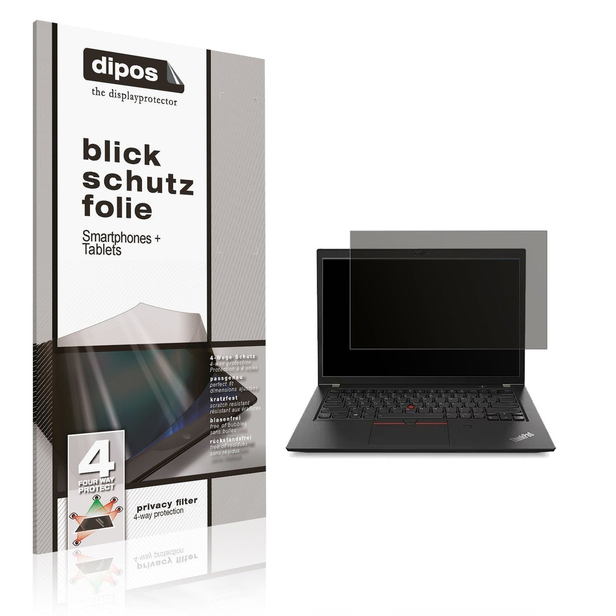 Blickschutzfolie für Lenovo ThinkPad T480s matt Sc (1)