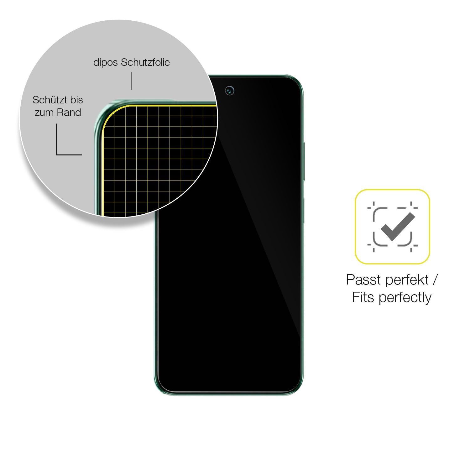 2x 3D Full Cover Schutzfolie für Itel A95 5G (6)