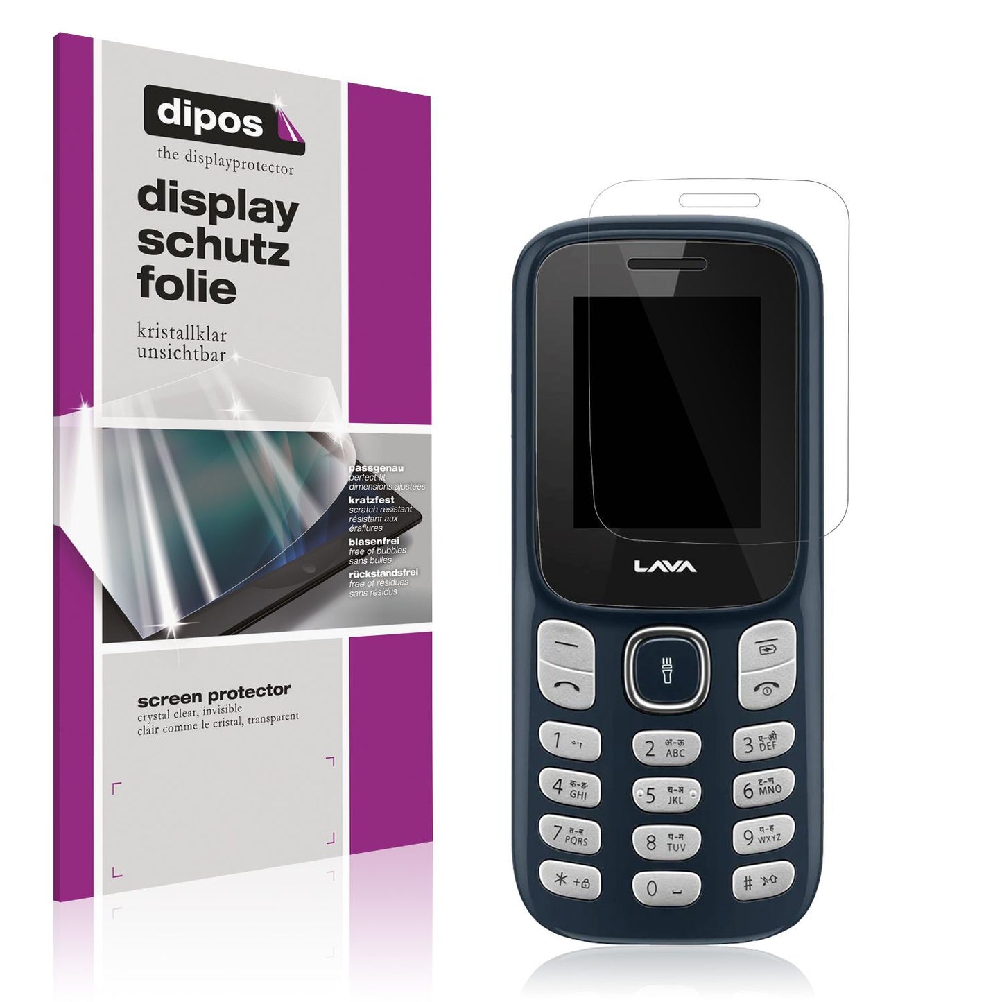 4x Schutzfolie klar für Lava A1 Vibe Display-Schut (1)