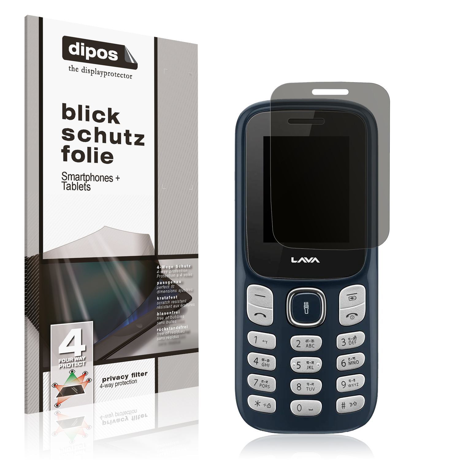 Blickschutzfolie für Lava A1 Vibe matt Schutzfolie (1)