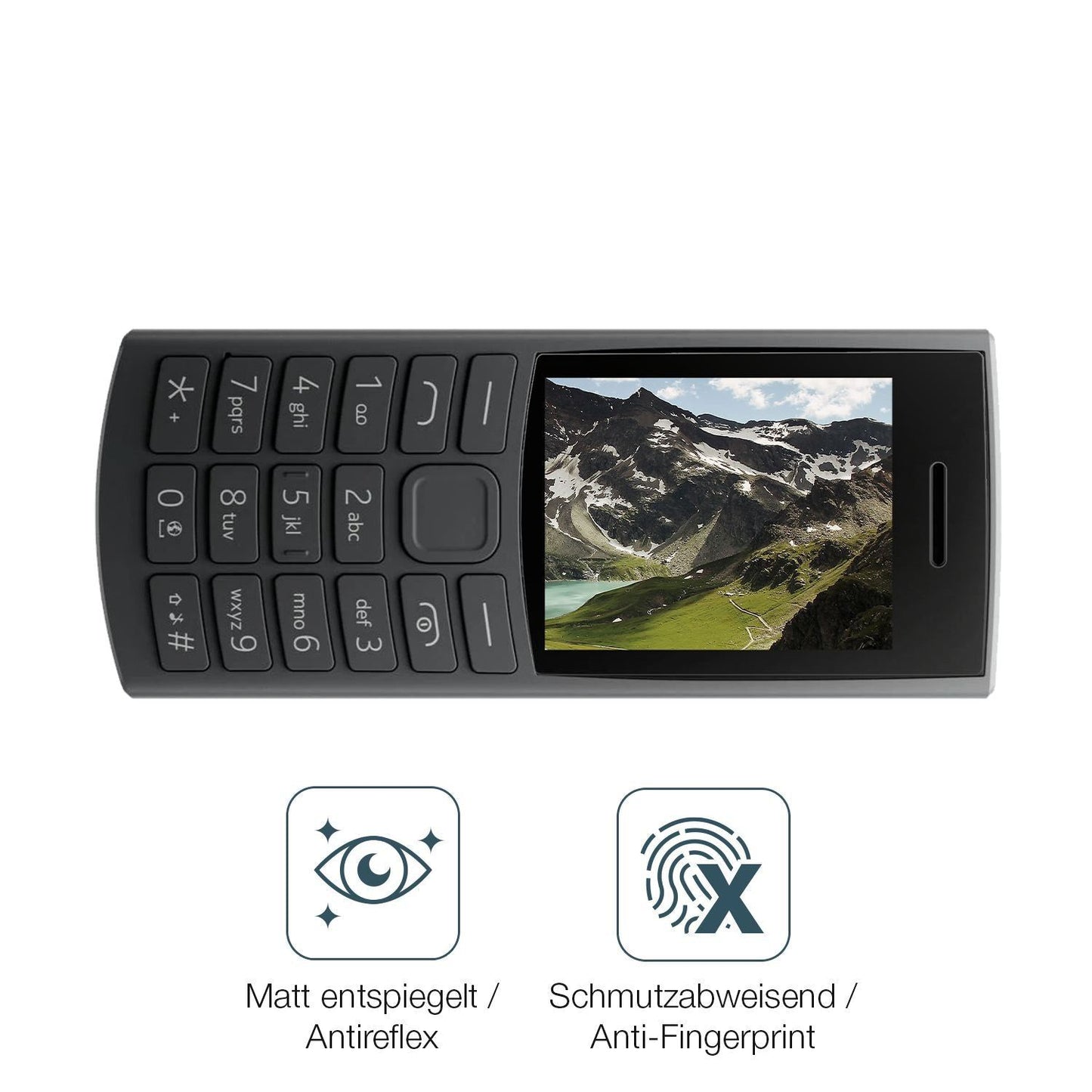 4x Schutzfolie matt für Nokia 105 2G Edition 2025  (4)