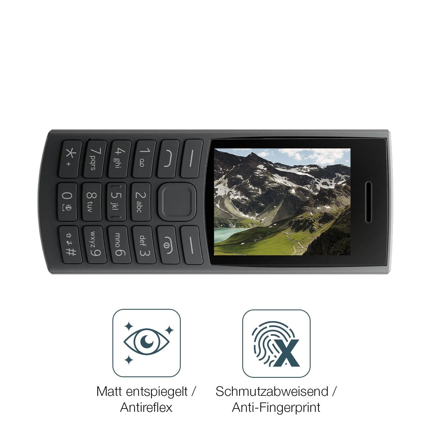 4x Schutzfolie matt für Nokia 105 2G Edition 2025  (4)