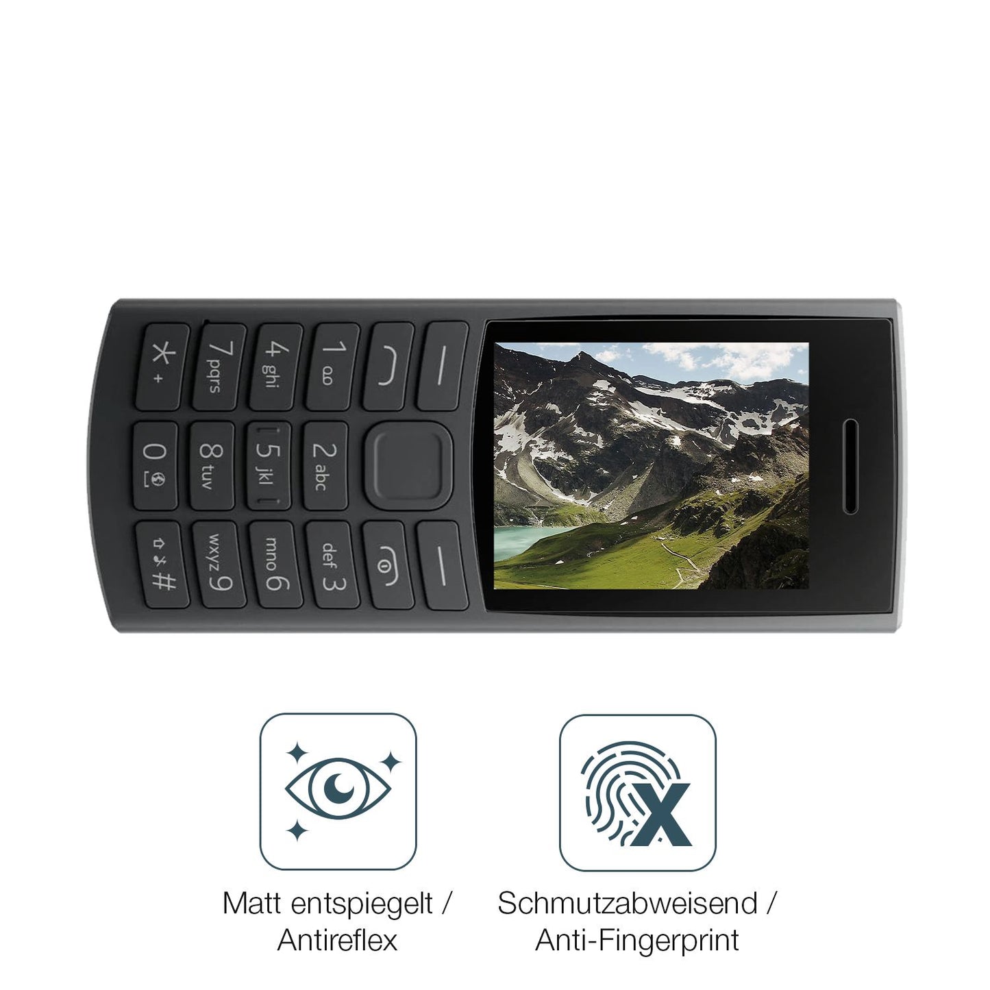 2x 9H Schutzfolie matt für Nokia 105 2G Edition 20 (5)
