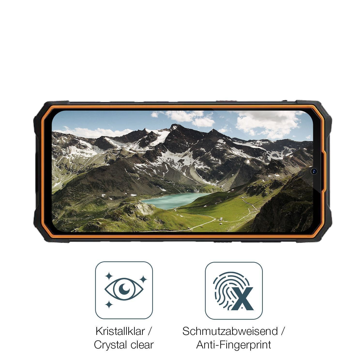 4x Schutzfolie klar für Hotwav Cyber 13 Display-Sc (4)