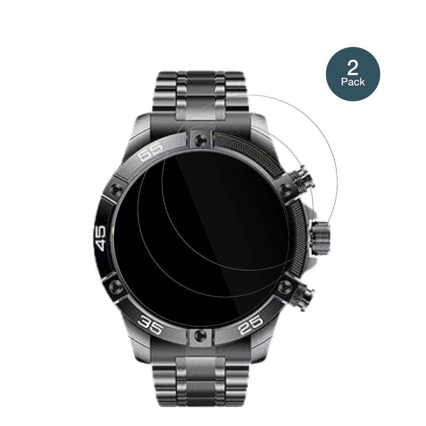 2x 9H Schutzfolie für OHUGNA Smartwatch 1.53 Zoll  (2)