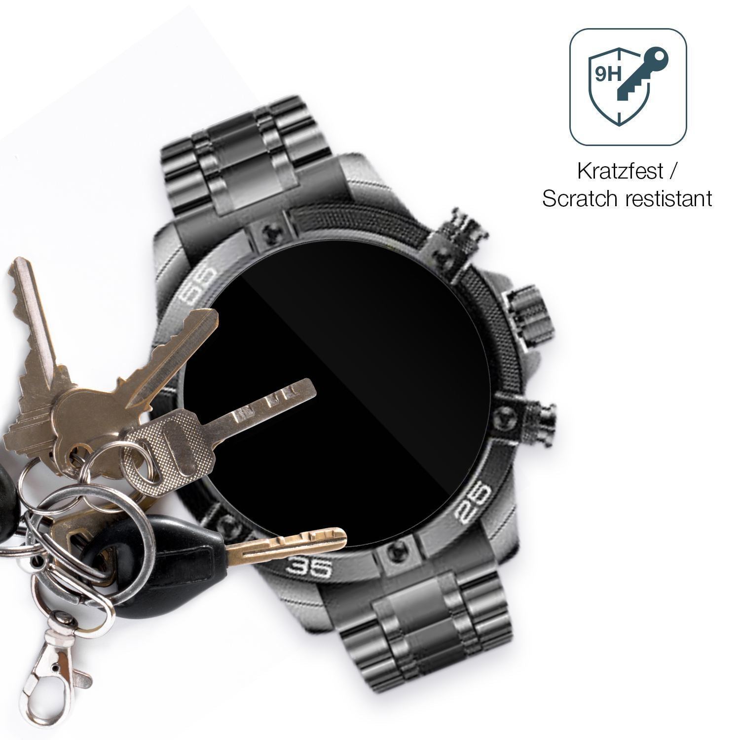 2x 9H Schutzfolie für OHUGNA Smartwatch 1.53 Zoll  (3)