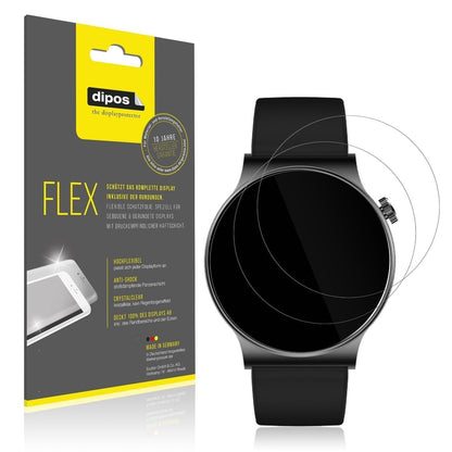 2x 3D Full Cover Schutzfolie für OOQE Watch CS PRO (1)