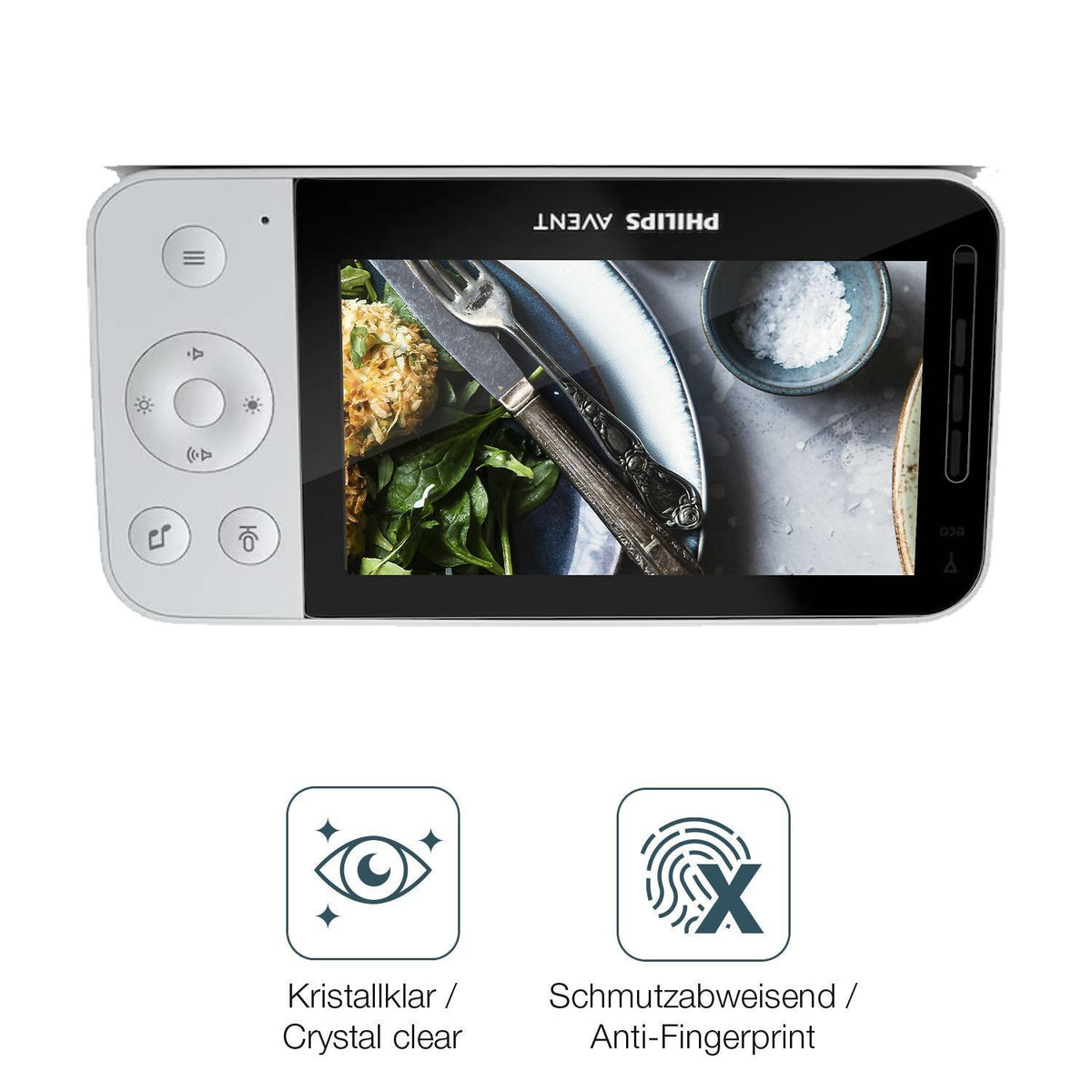 2x Schutzfolie klar für Philips Avent SCD973 26 Di (4)